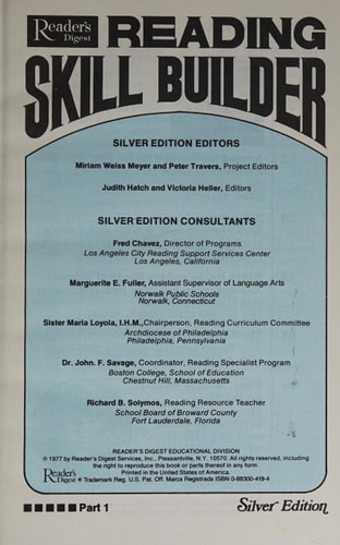 Reading Skill Builders cover