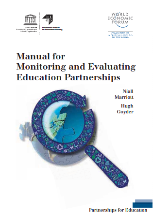 Manual for monitoring and evaluating education partnerships cover