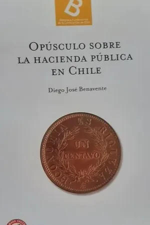 Opúsculo sobre la Haceinda Pública en Chile cover