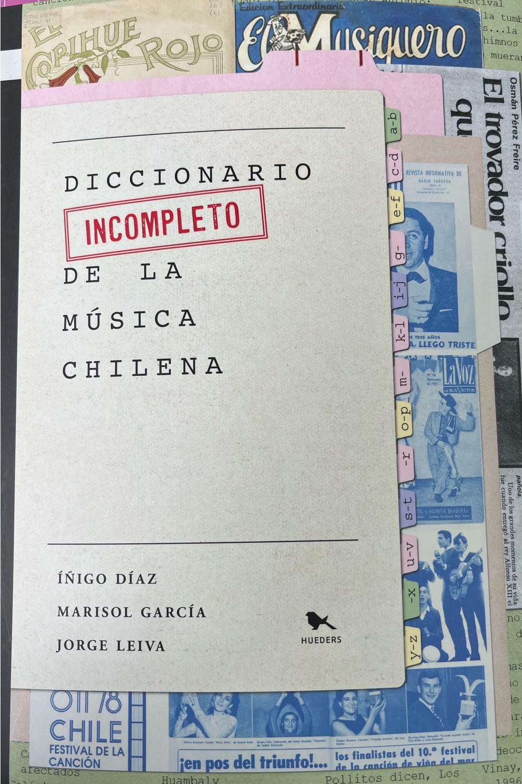 Diccionario incompleto de la música chilena cover