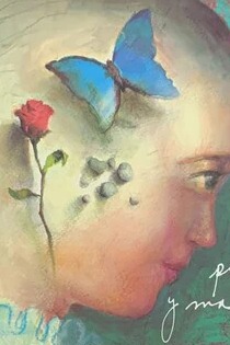 Rosas, piedritas y mariposas