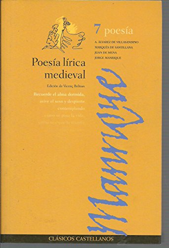 Poesía lírica medieval cover
