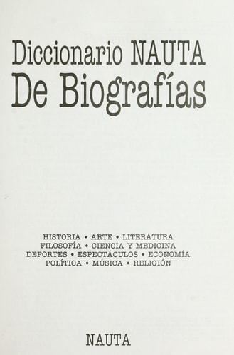 Diccionario nauta De biografías