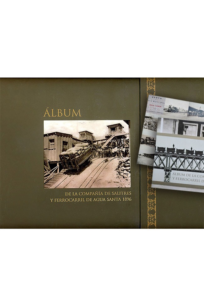 Álbum de la Compañía de Salitres y Ferrocarril de Agua Santa 1896 cover