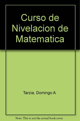 Curso de nivelación de Matemática cover