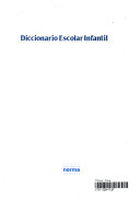 Diccionario escolar infantil cover