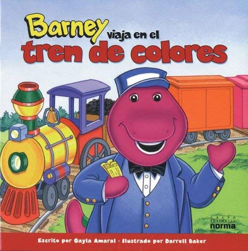 Barney viaja en el tren de colores cover