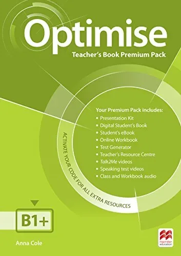 Optimise Teacher`s Book Premium Pack B1+ cover