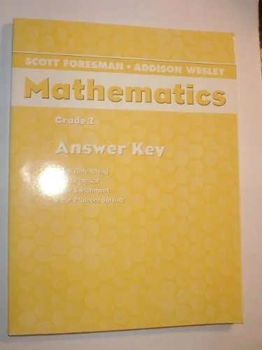 Mathematics Answer Key cover
