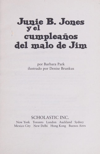 Junie B. Jones y el cumpleaños del malo de Jim