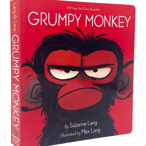 Grumpy Monkey Board Book cover