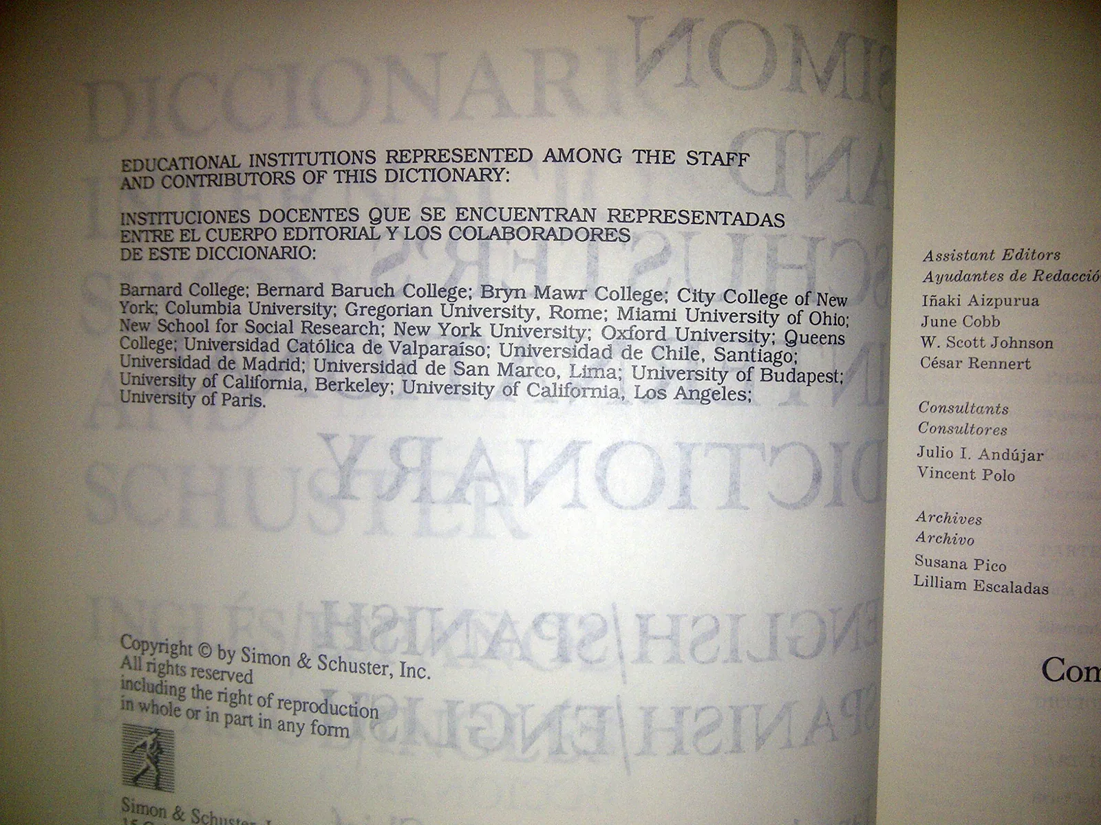 International Spanish Dictionary cover