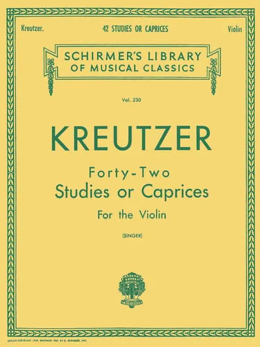 Kreutzer - 42 Studies Or Caprices Schirmer Library of Classics Volume 230 Violin Method cover