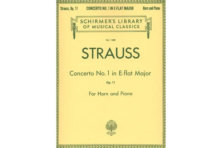 Concerto No. 1 in E Flat Major, Op. 11 French Horn and Piano Reduction cover