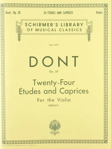 24 Etudes and Caprices, Op. 35 Schirmer Library of Classics Volume 1179 Violin Solo cover