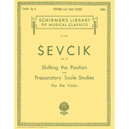 Shifting the Position and Preparatory Scale Studies, Op. 8 Schirmer Library of Classics Volume 848 Violin Method cover