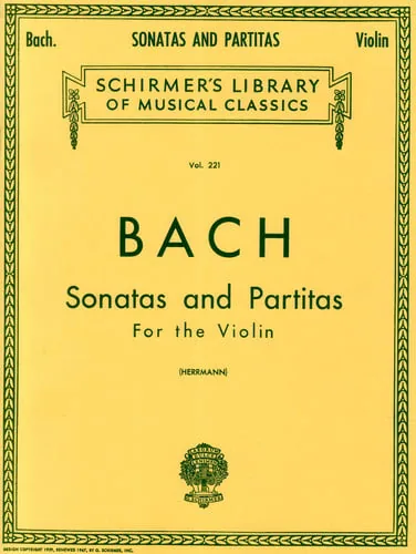 Sonatas and Partitas Schirmer Library of Classics Volume 221 Violin Solo cover