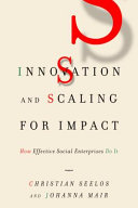 Innovation and Scaling for Impact: