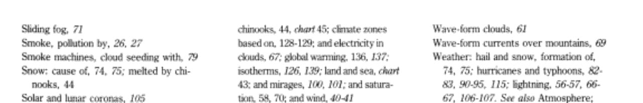 Weather and Climate