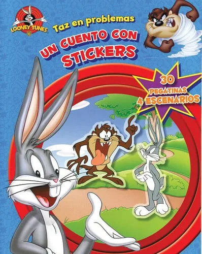 Taz en problemas: un cuento con stickers cover