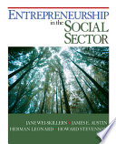 Entrepreneurship in the Social Sector