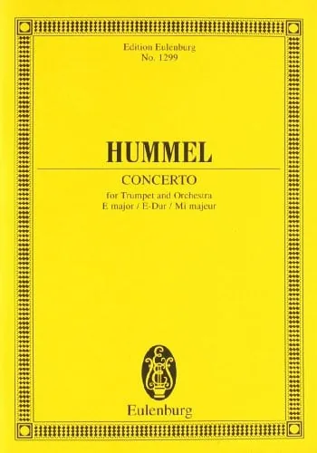 Concerto for Trumpet and Orchestra E Major, E-Dur, Mi Majeur cover