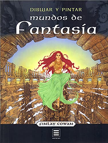 Dibujar y pintar mundos de fantasía cover