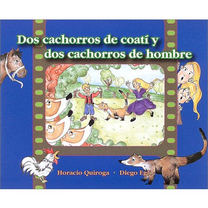 Dos cachorros de coat ́i y dos cachorros de hombre cover
