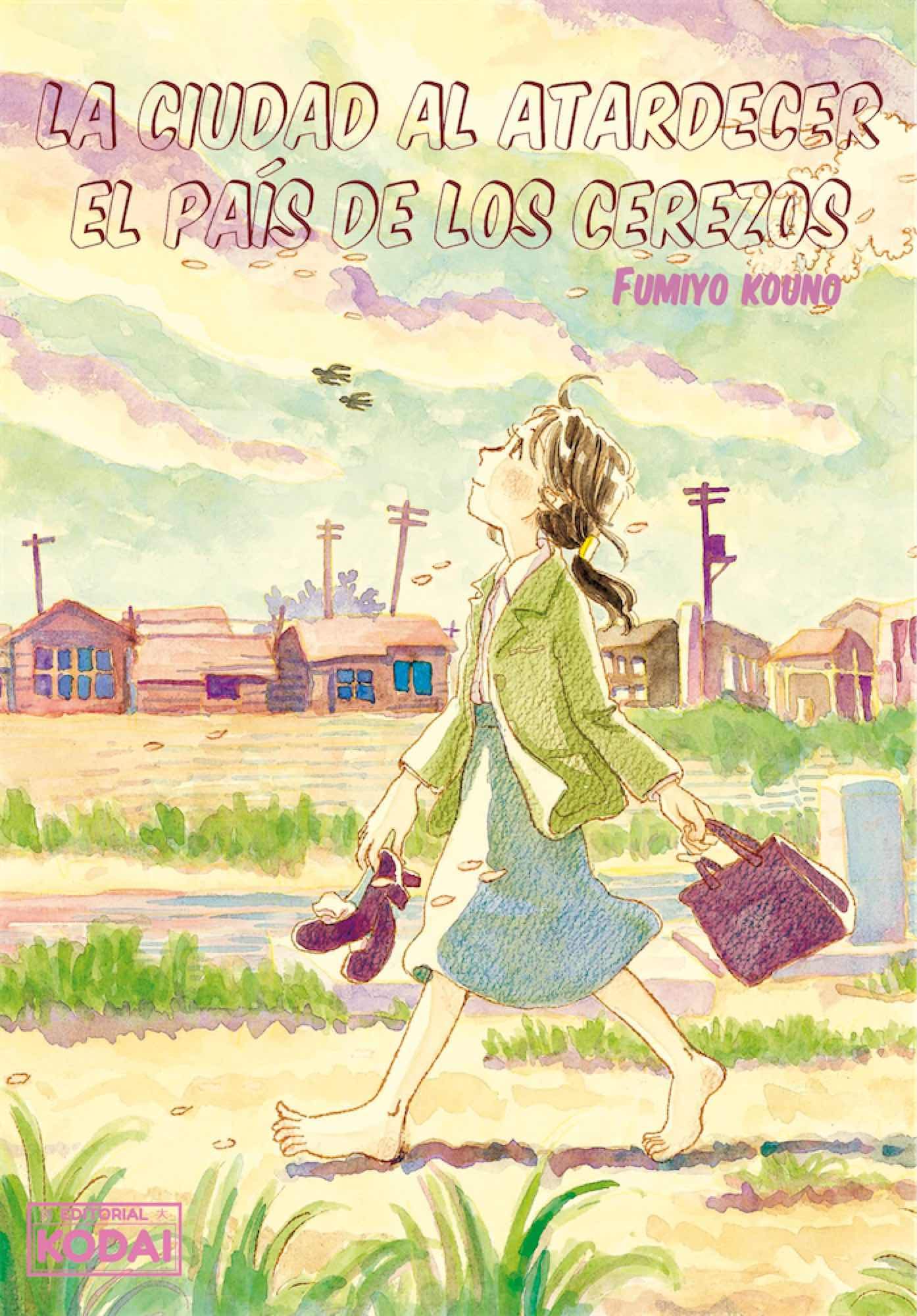 La ciudad al atardecer .El país de los cerezos