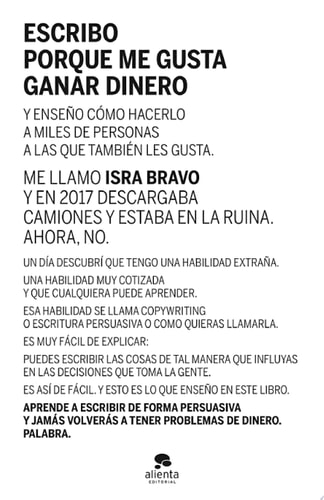 Escribo porque me gusta ganar dinero cover