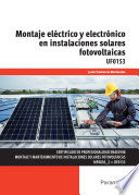 Montaje eléctrico y electrónico en instalaciones solares fotovoltaicas