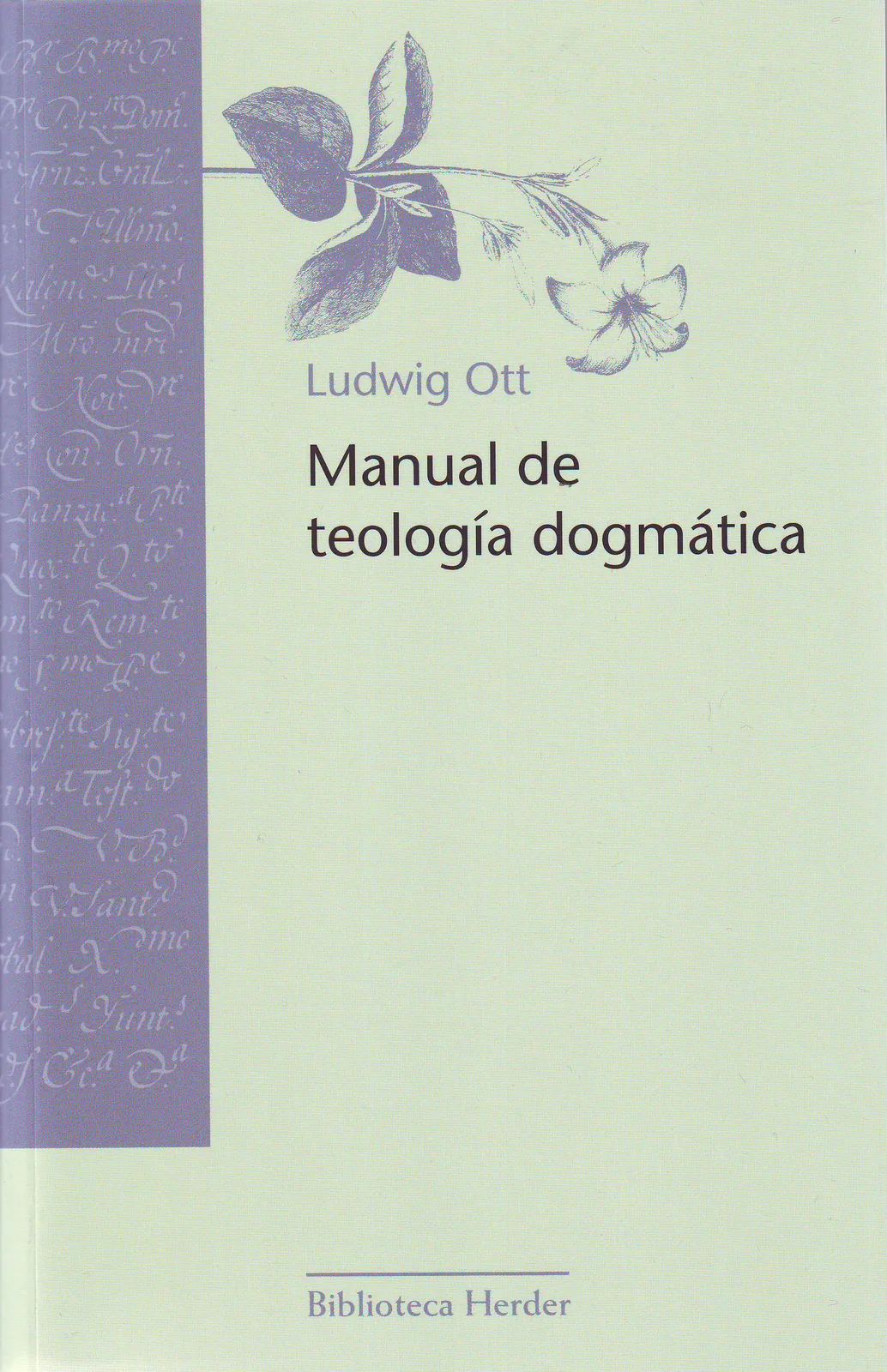 Manual de teologia dogmatica cover