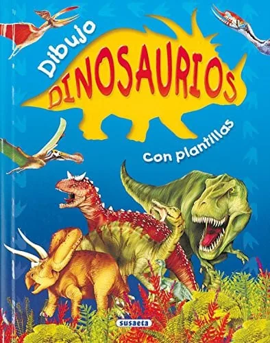Dibujo dinosaurios con plantillas cover