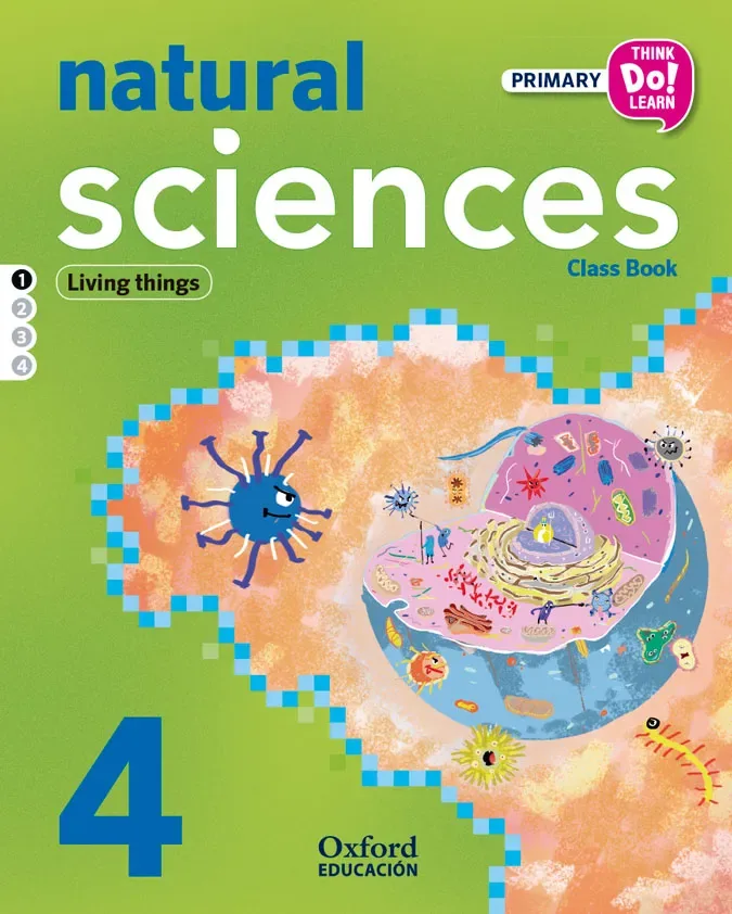 Natural Sciencies 4 Class Book Living things cover