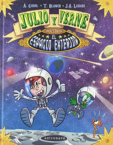 Julio y Verne descubren el espacio exterior cover