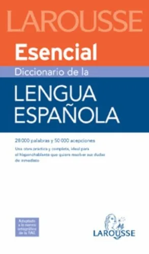 Diccionario Esencial Lengua Española cover