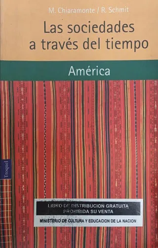 Las sociedades a traves del tiempo. américa cover