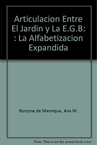Articulación entre el Jardín y la EGB cover