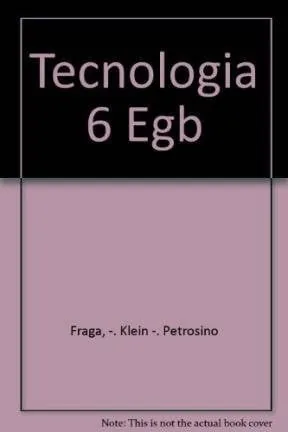 Tecnología 6º E.G.B cover