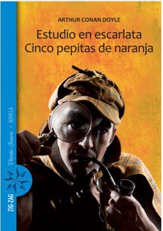 Estudio en escarlata, Cinco pepitas de naranja cover