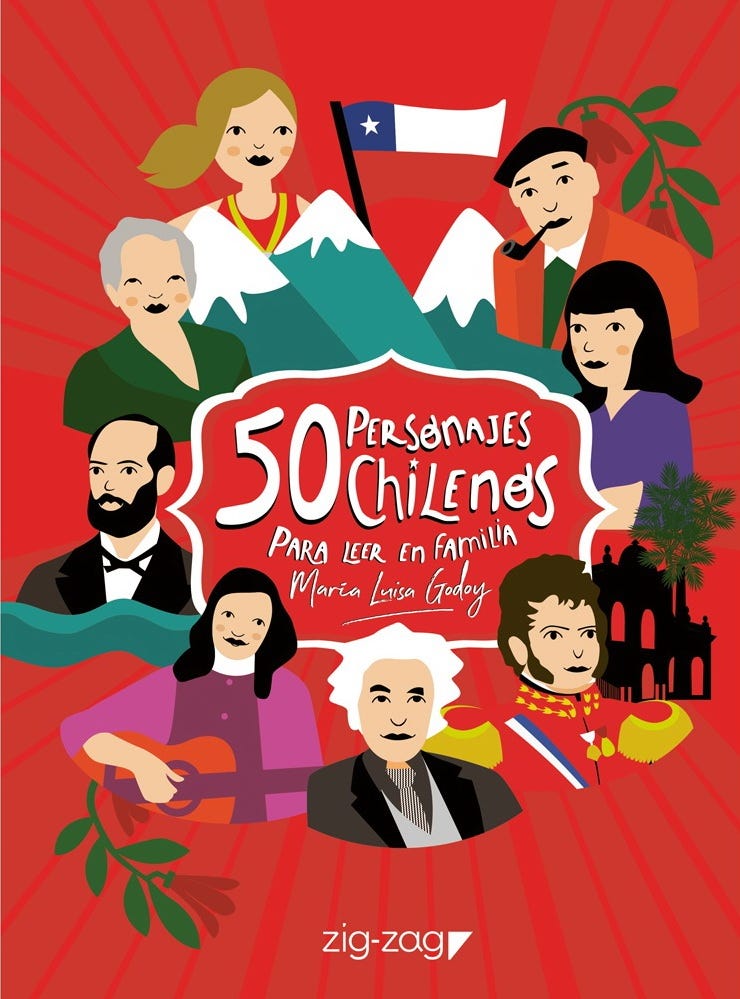 50 Personajes Chilenos Para Leer En Familia cover