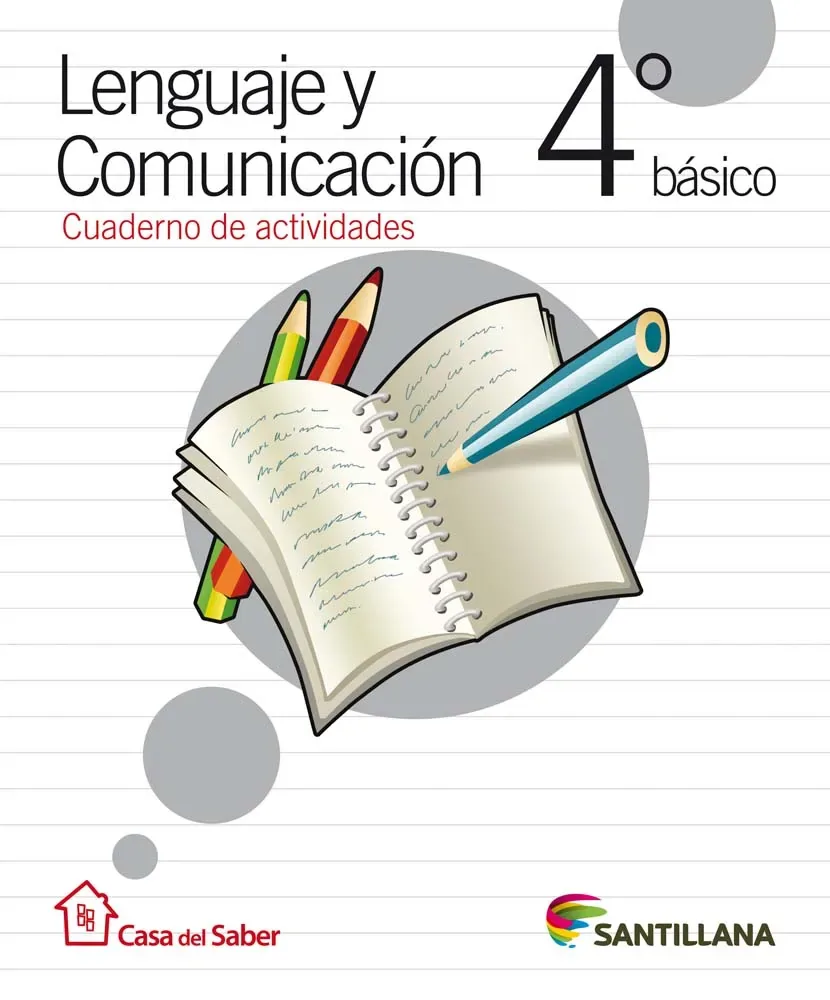 Lenguaje y comunicación 4° básico cuaderno de actividades cover