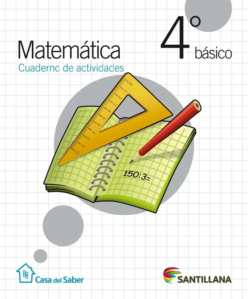 Matemática 4° básico Cuaderno de actividades cover