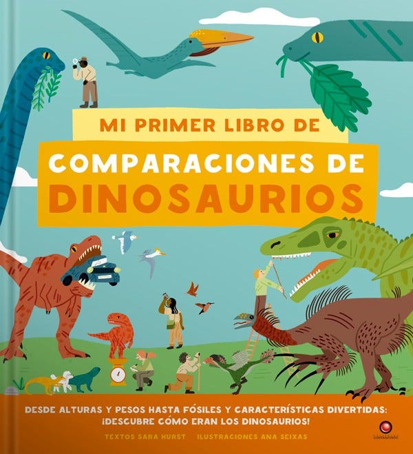 Mi primer libro de comparaciones de dinosaurios cover
