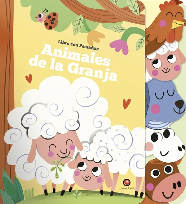 Libro con pestañas. Animales de la granja cover