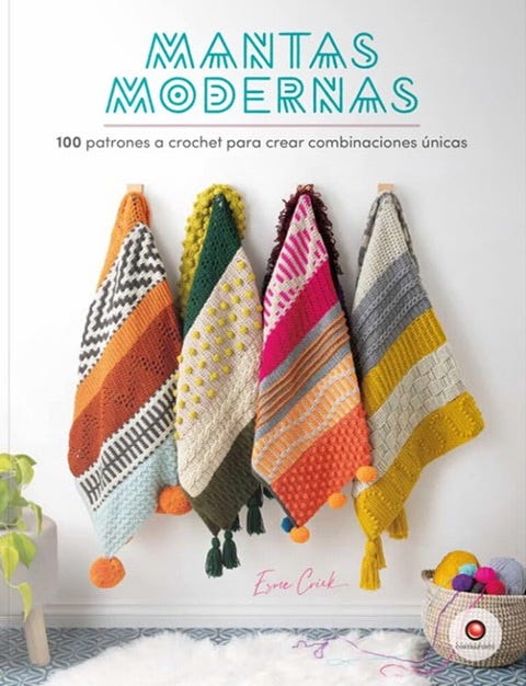 Mantas modernas : 100 patrones a crochet para crear combinaciones únicas cover