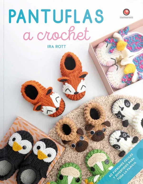 Pantuflas a crochet cover