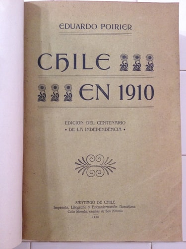 Chile en 1910 cover