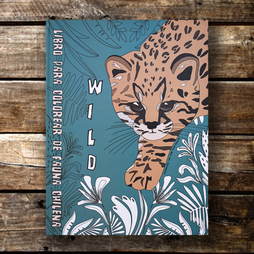 Libro para colorear de fauna chilena cover