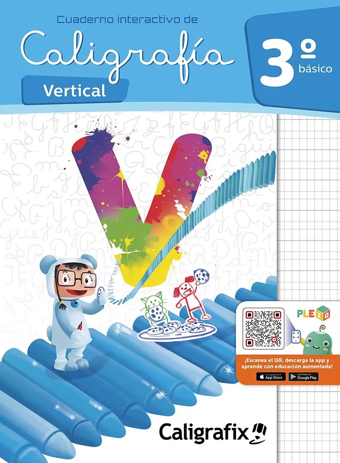 Caligrafia Vertical 3°Basico (Pleiq) cover